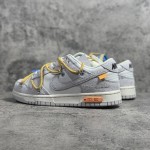 Of White x NIke SB Dunk Low White / Yellow