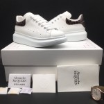 Alexander Mcqueen Oversized Sneaker Croc Skin Brown