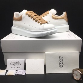 Alexander Mcqueen Oversized Sneaker White/Gold