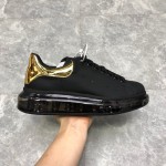 Alexander Mcqueen Oversized Sneaker Mirror Metallic Gold