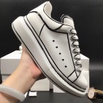 Alexander Mcqueen Oversized Sneaker Print White