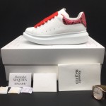 Alexander Mcqueen Oversized Sneaker Python Red