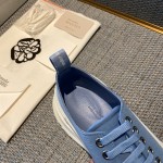 Alexander McQueen Tread Slick Lace up Sneakers Blue