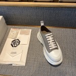 Alexander McQueen Tread Slick Lace up Sneakers Grey