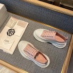 Alexander McQueen Tread Slick Lace up Sneakers Pink