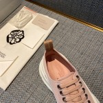 Alexander McQueen Tread Slick Lace up Sneakers Pink