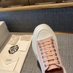 Alexander McQueen Tread Slick Lace up Sneakers Pink