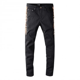 Replica Amiri Leopard Half Jeans