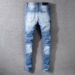 Amiri Blue Snake Patch Jeans