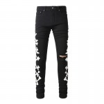 Amiri Camo Bones Jean Black