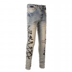 Amiri Camo Bones Jean Clay Indigo