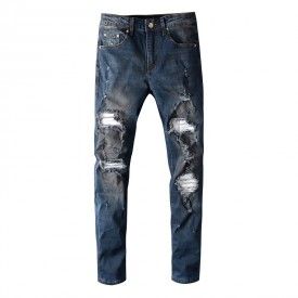 Replica Amiri cashmere patch jean