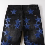 Amiri Chemist Ultra Suede Jean Blue