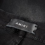 Amiri Cherub Distressed Printed Jeans Black