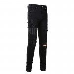 Amiri Core Applique Jean Clay Black