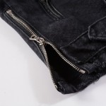 Amiri Denim Zipper Jacket Black