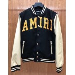 AMIRI Vintage Applique Varsity Jacket Black