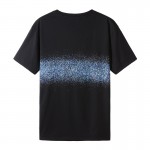 Amiri Logo-print Paint-effect Cotton-jersey T-shirt Black