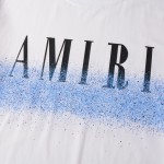 Amiri Logo-print Paint-effect Cotton-jersey T-shirt White