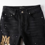 Amiri Ma Stencil Jeans Black