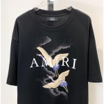 Amiri Men's Cranes Print T shirt Black