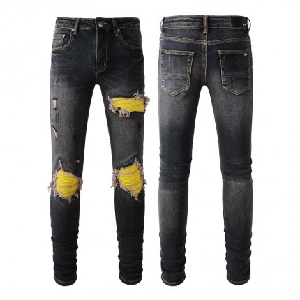 Amiri MX1 Jean Black / Yellow