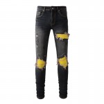 Amiri MX1 Jean Black / Yellow