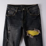 Amiri MX1 Jean Black / Yellow