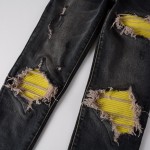 Amiri MX1 Jean Black / Yellow