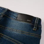 Amiri Old English Logo Jean Clay Blue