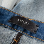 Amiri Old English Logo Jean Clay Indigo