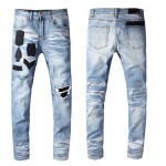 Amiri painter military patch jean medium crafted indigo