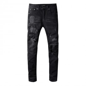 Replica Amiri painter military patch jean