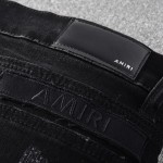 Amiri painter military patch jean rough black