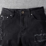 Amiri Scarves Art Patch Jean Original Black 