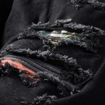 Amiri Scarves Art Patch Jean Original Black 