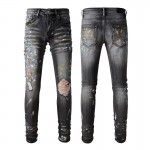 Amiri Skinny Painter Jean Aged Black