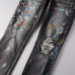 Amiri Skinny Painter Jean Aged Black