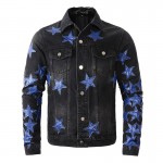 Amiri Chemist Star Trucker Jacket Black / Blue