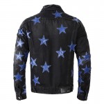 Amiri Chemist Star Trucker Jacket Black / Blue