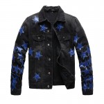 Amiri Chemist Star Trucker Jacket Black / Blue