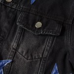 Amiri Chemist Star Trucker Jacket Black / Blue