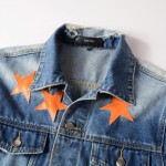 Amiri Chemist Star Trucker Jacket Clay Indigo