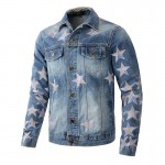 Amiri Chemist Star Trucker Jacket Blue