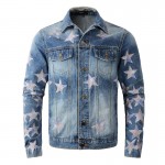 Amiri Chemist Star Trucker Jacket Blue