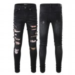 Amiri Tie Dye Bandana Thrasher Jean Aged Black