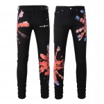 Amiri Tie Dye Jean Black