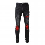 Amiri Ultra Suede Mx1 Jean Aged Black