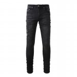 Amiri Varsity Applique Logo Jean Black