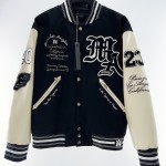 Amiri Vintage Patch Varsity Bomber Jacket Black